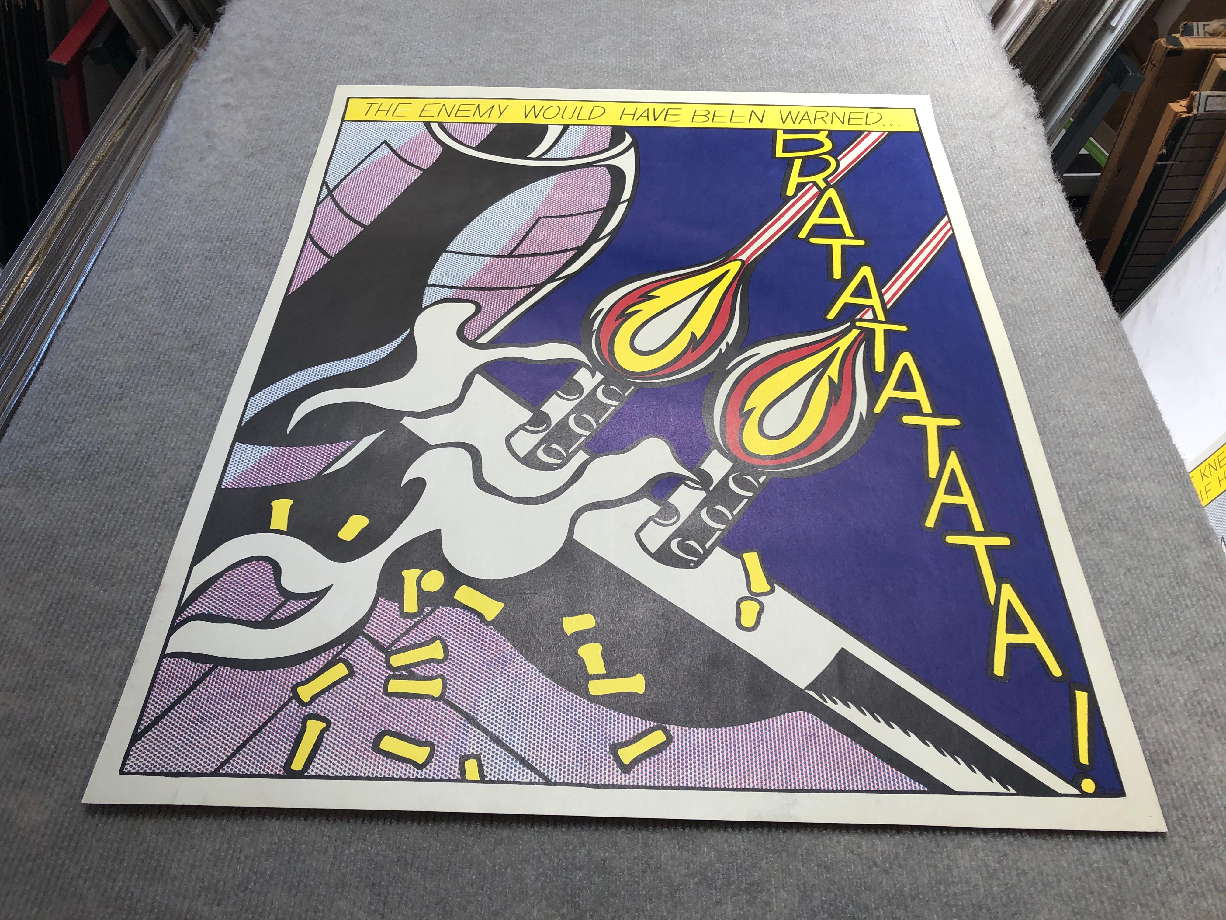Roy Lichtenstein - As I Opened Fire (Triptych) - 1966 Offset Lithograph 25