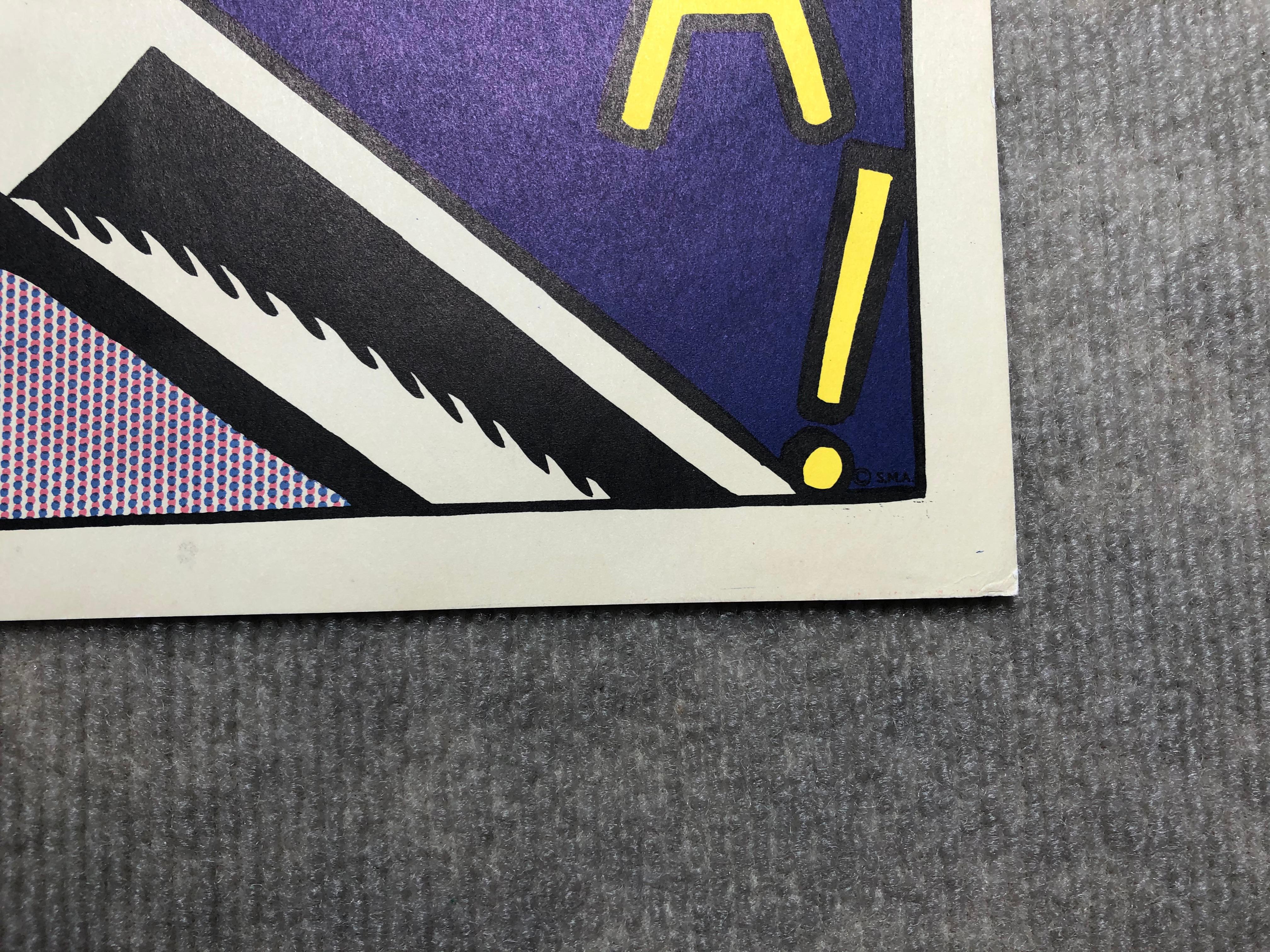 Roy Lichtenstein - As I Opened Fire (Triptych) - 1966 Offset Lithograph 25