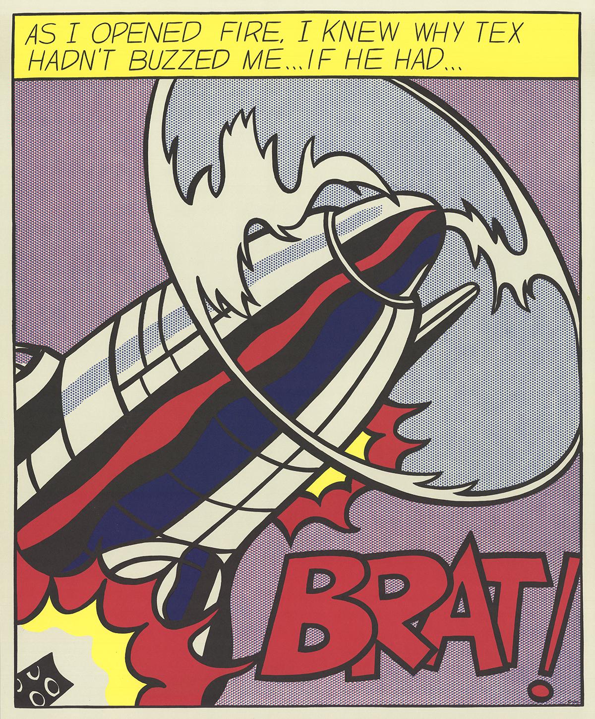 Roy Lichtenstein-As I Opened Fire (Triptych)-FOURTH EDITION 1