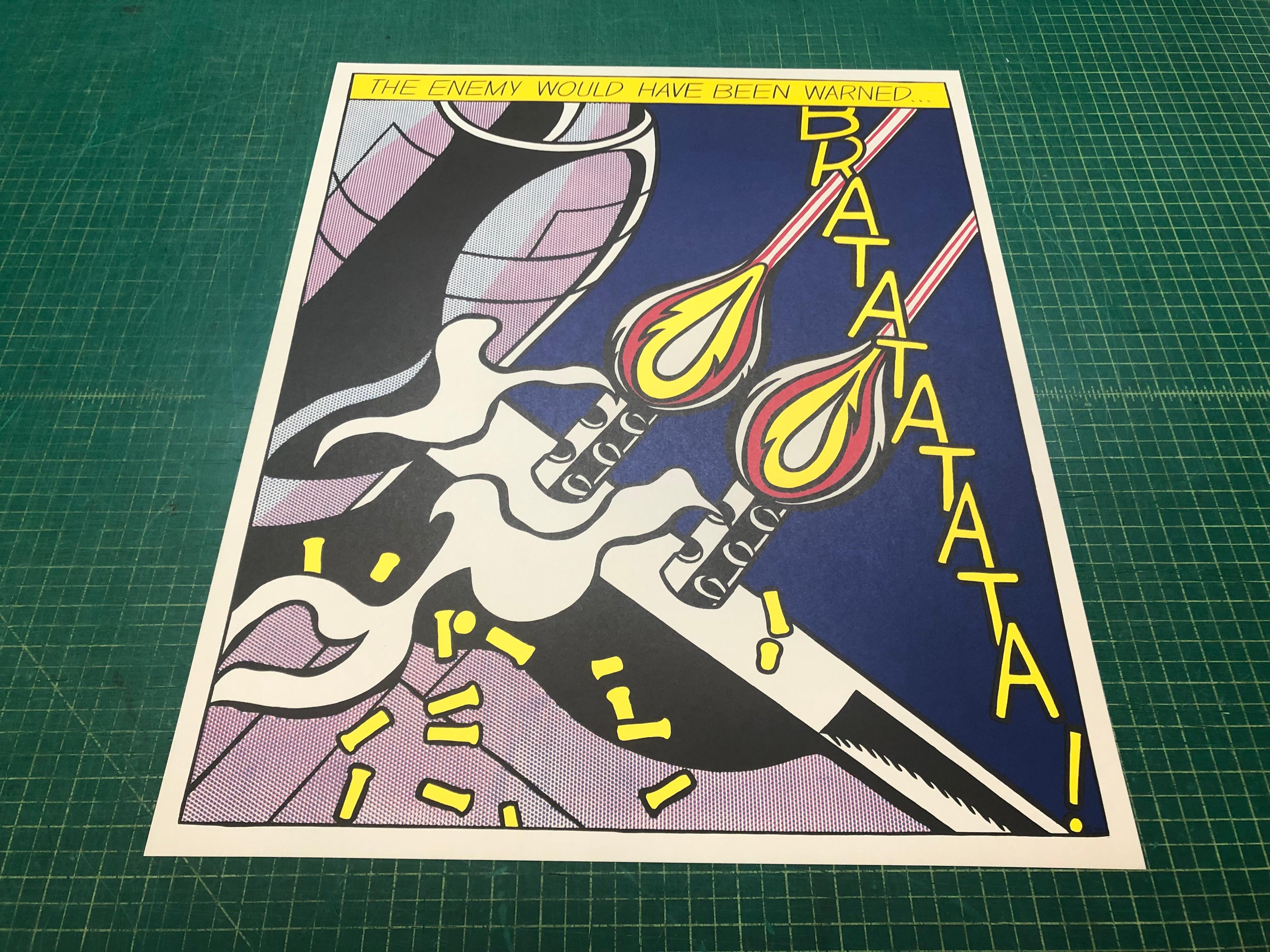 Roy Lichtenstein-As I Opened Fire (Triptych)-FOURTH EDITION For Sale 9