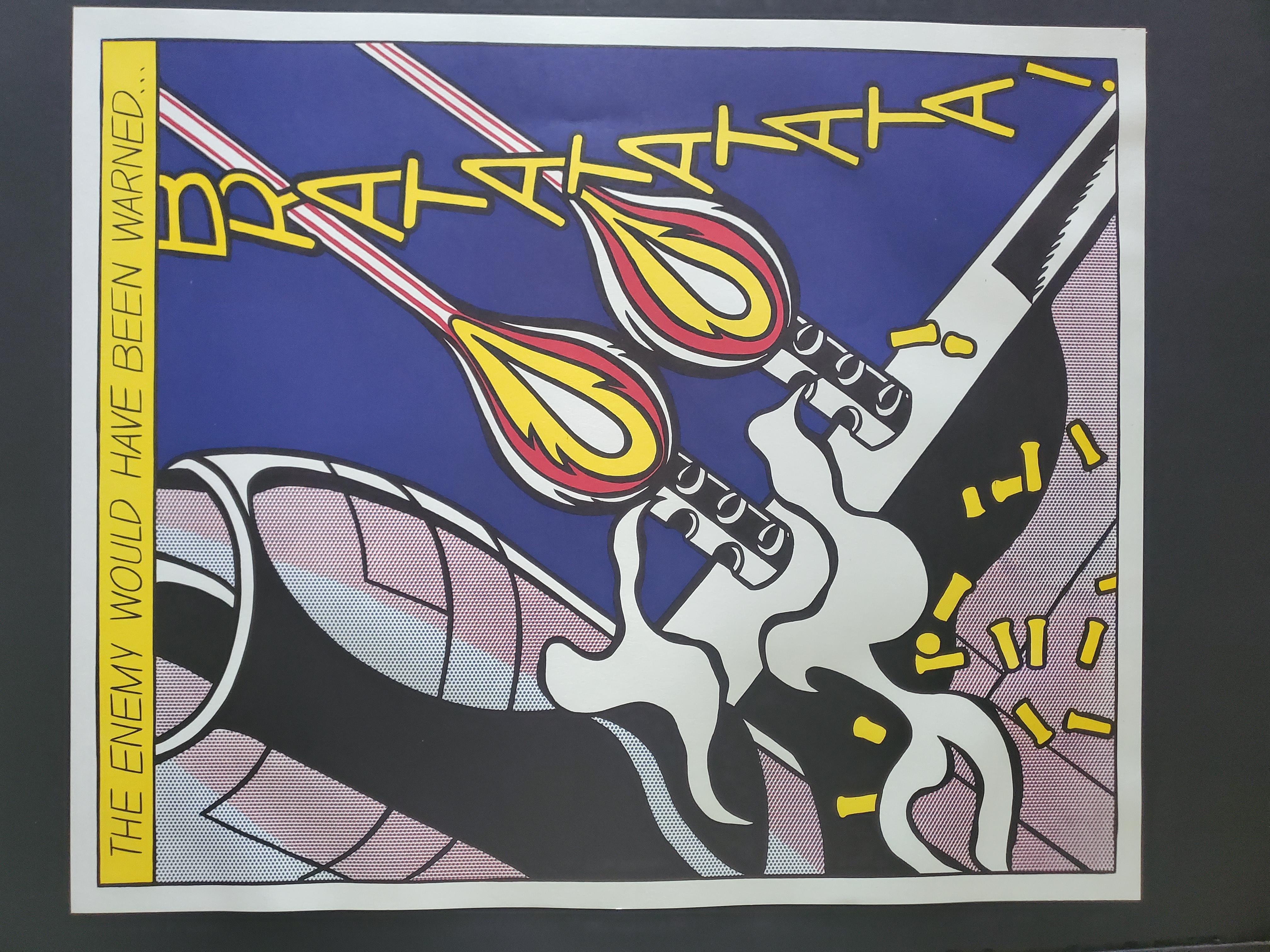 ROY LICHTENSTEIN 'AS I OPENED FIRE' TRIPTYCH SET OF 3, SIGNED (RIGHT PANEL) 1966 For Sale 1
