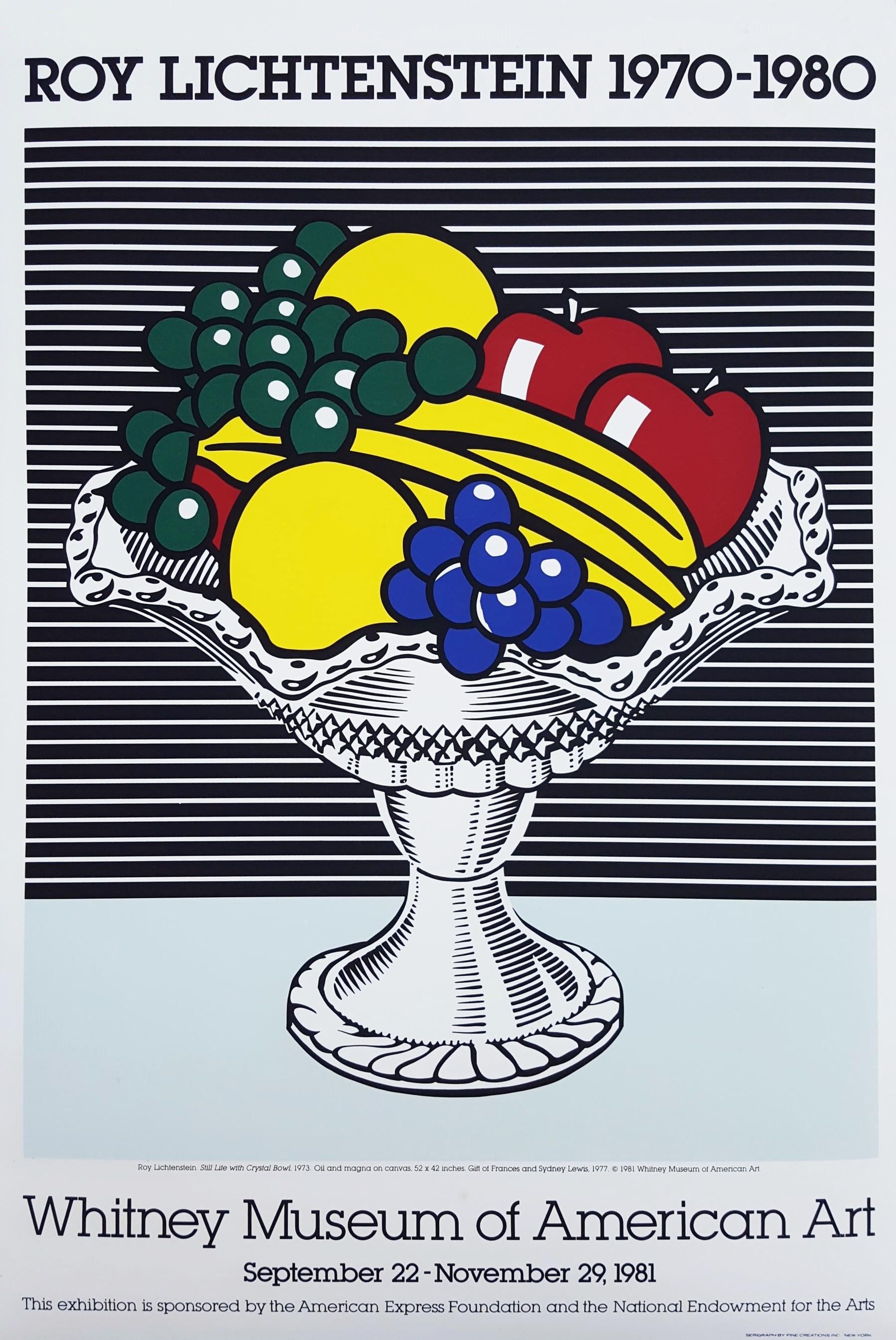 (after) Roy Lichtenstein Still-Life Print - Whitney Museum of American Art (Still Life with Crystal Bowl)