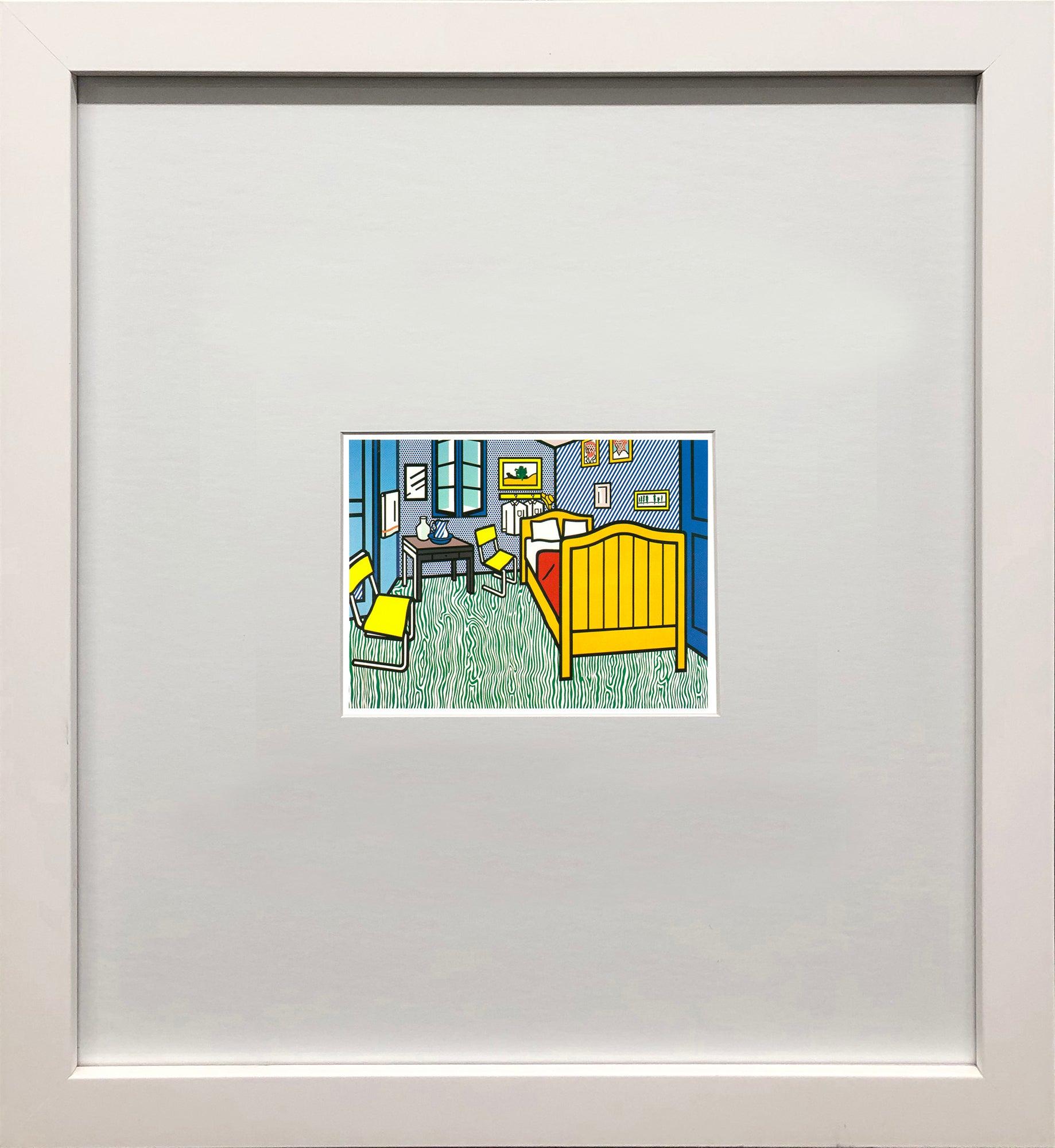 Bedroom at Arles è una litografia offset di Roy Lichtenstein, tratta da un portfolio di sei stampe pubblicato dal Guggenheim Museum, ora fuori catalogo. In questa spiritosa reinterpretazione dell'iconico dipinto di Vincent van Gogh, Lichtenstein