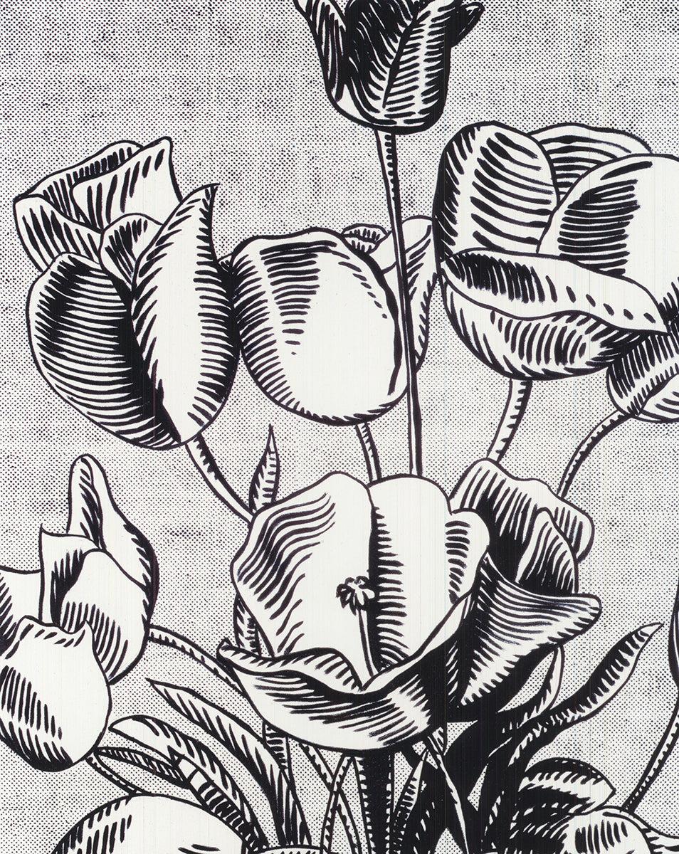 Roy Lichtenstein 'Black Flowers'- Pop Art, Vintage For Sale 2