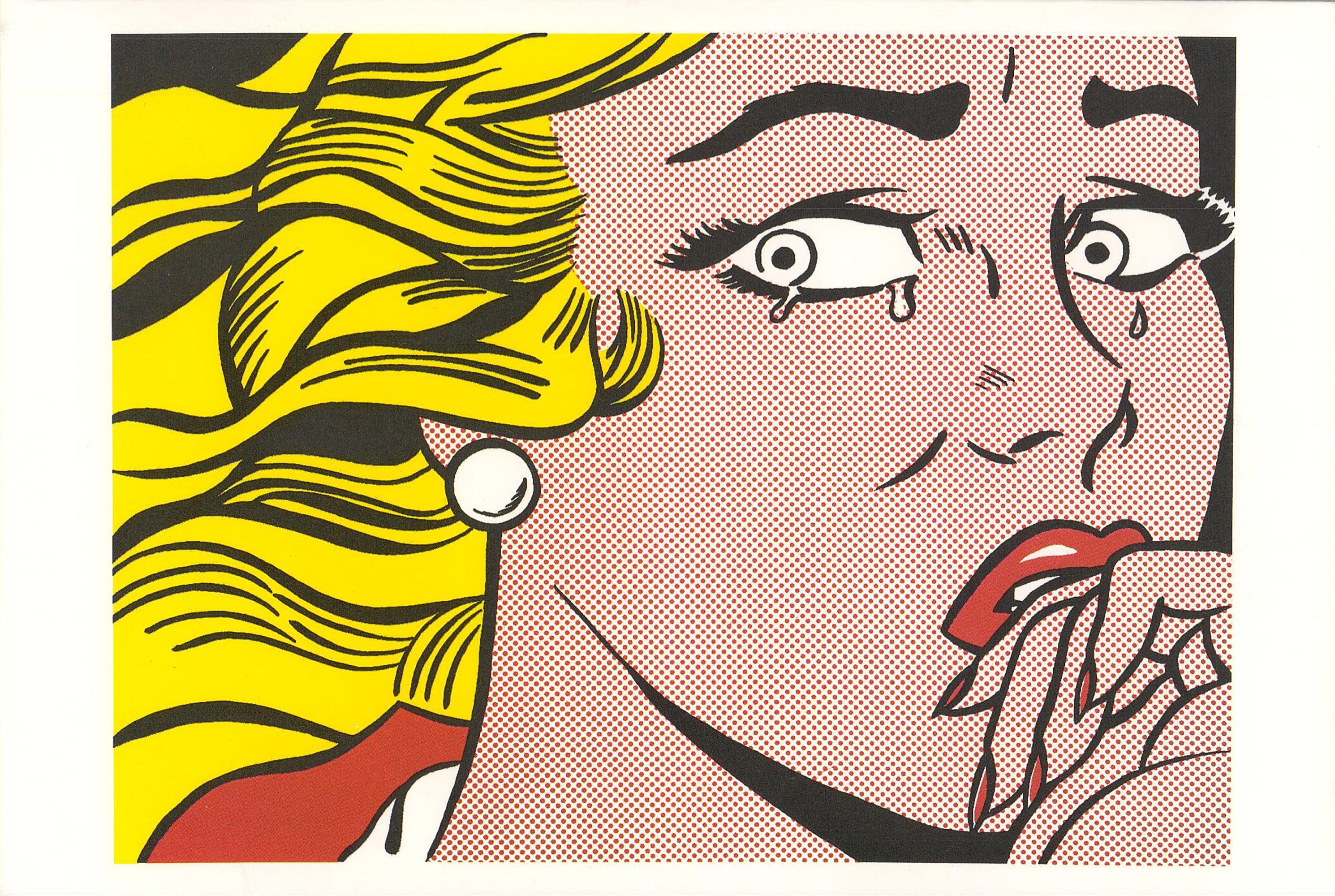 Roy Lichtenstein 'Crying Girl' 1994 Pop Art Vintage For Sale 1