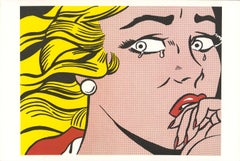 Roy Lichtenstein 'Ragazza che piange' 1994 Pop Art Vintage