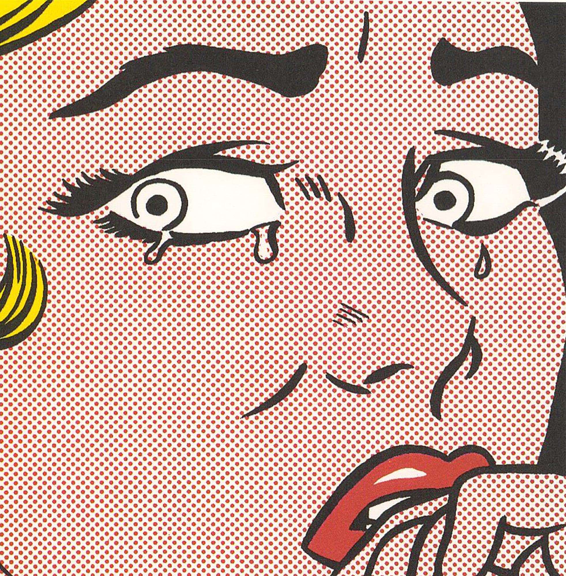 Roy Lichtenstein 'Crying Girl' 1994 Pop Art Vintage For Sale 3