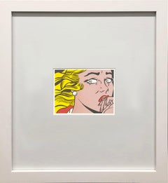 Roy Lichtenstein 'Ragazza che piange' 1994 Pop Art Vintage