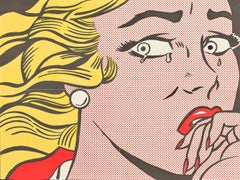 Roy Lichtenstein Crying Girl poster 1963 (Lichtenstein Leo Castelli gallery)