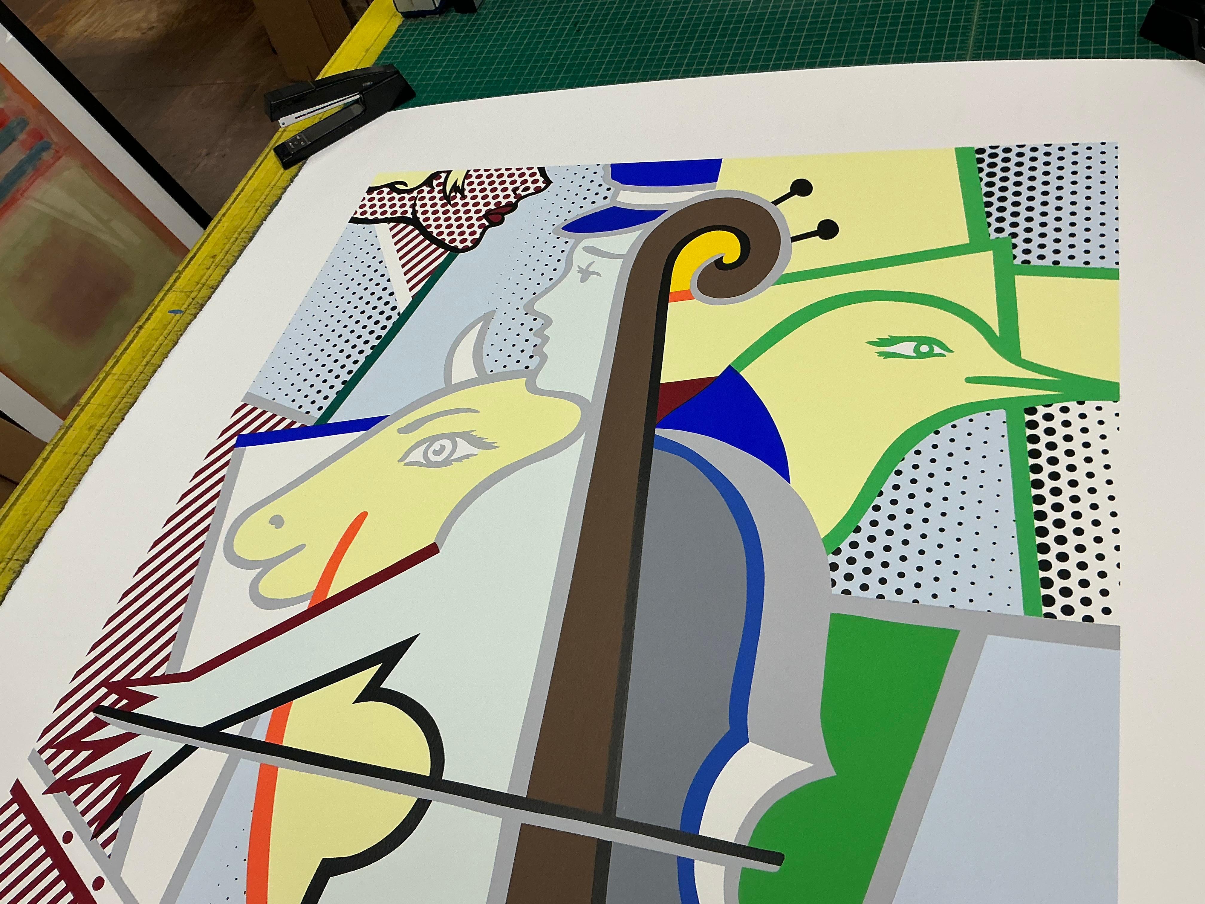 Roy Lichtenstein 'Cubist Cello' 1997- Serigraph For Sale 14