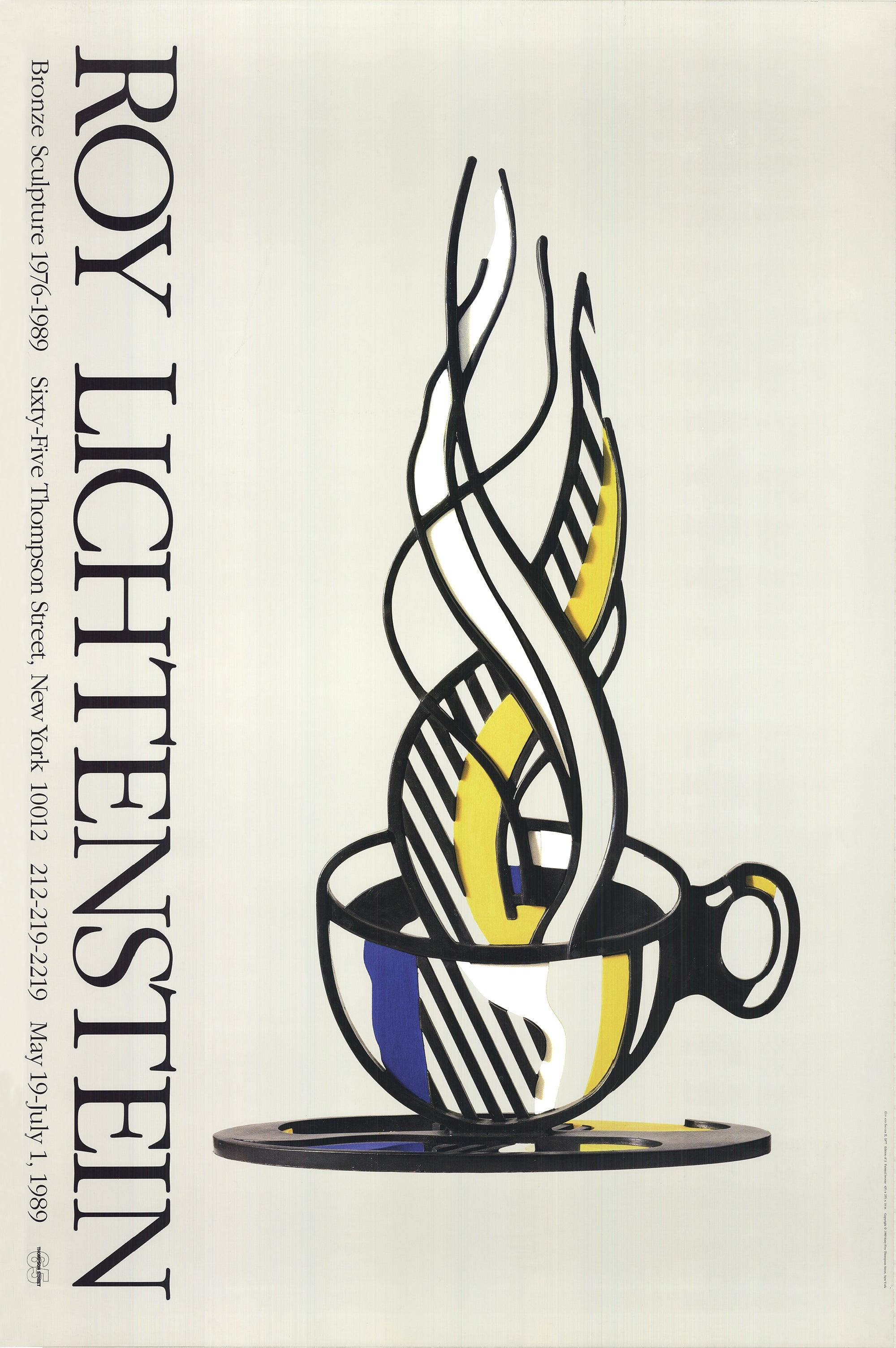 Special edition exhibition poster, very large offset lithograph, billboard size. Unsigned and not numbered. ??This stunning piece was specifically designed by Lichtenstein to advertise his sculptures at the Leo Castelli Gallery in New York in 1989. 