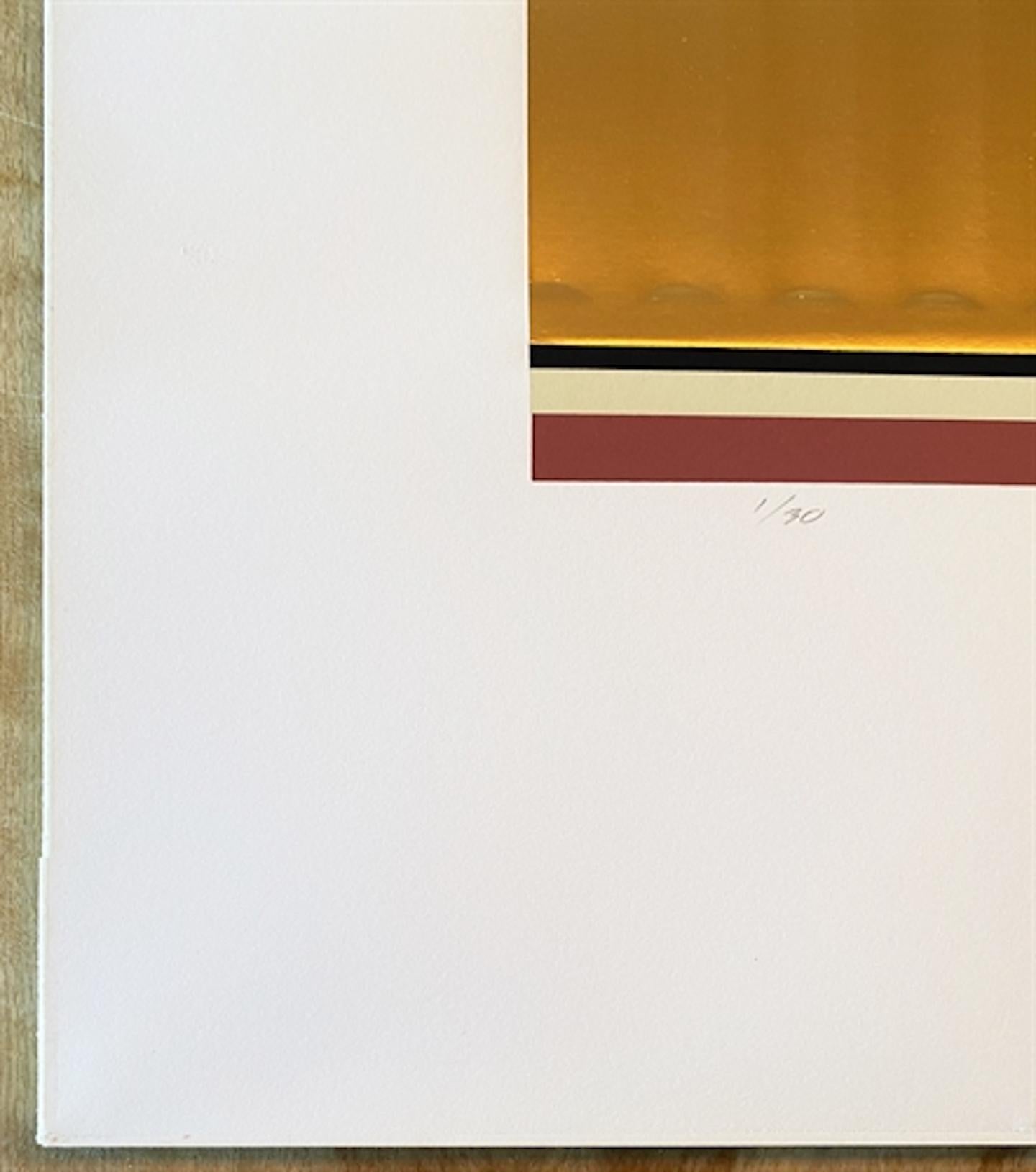 Roy Lichtenstein „Entablature II“ (Corlett 139) Signierter Siebdruck 1976 im Angebot 3