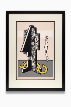 Roy Lichtenstein "Figures" 1978 (From Surrealist Series) Gemini G.E.L. Printers 