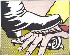 Roy Lichtenstein Fuß und Hand Signierte Lithographie Ausgabe von 300