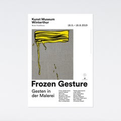 Roy Lichtenstein, Frozen Gesture, 2019 Kunst Museum Exhibition Poster, pop art