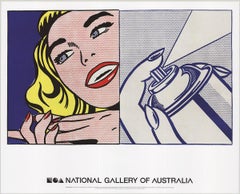 Roy Lichtenstein 'Girl and Spray Can' 2013- Pop Art Used