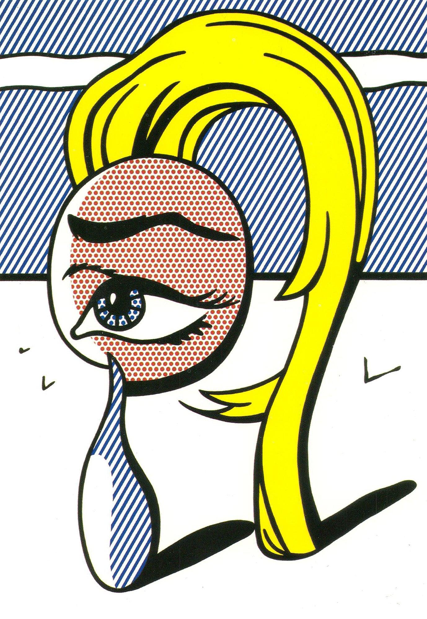 Roy Lichtenstein 'Girl with Tear I' 1994 Vintage Pop Art For Sale 1