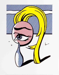 Roy Lichtenstein „Mädchen mit Tränen I“ – Pop-Art, Vintage