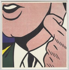 Half Face with Collar Offset Print, Framed, 1993, Gallery Style