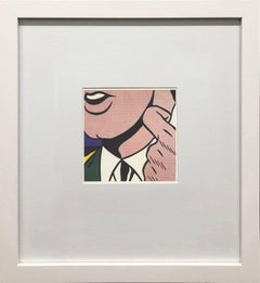 Half Face with Collar Offset Print, Framed, 1993, Gallery Style