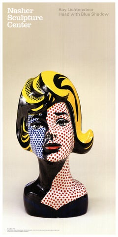 Roy Lichtenstein 'Kopf mit blauem Schatten' 1990- Offsetlithographie