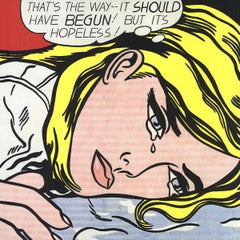 Roy Lichtenstein 'Hopeless!' FRAMED