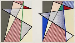 Roy Lichtenstein, Imperfect Diptych, 57 7/8 " x 93 3/4"
