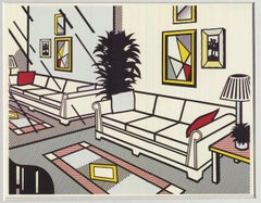 Roy Lichtenstein 'Interior with Mirrored Wall' 1993