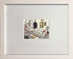 Roy Lichtenstein 'Interior with Mirrored Wall' 1993