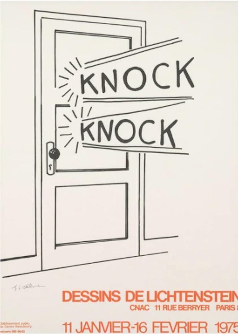 roy lichtenstein knock knock poster