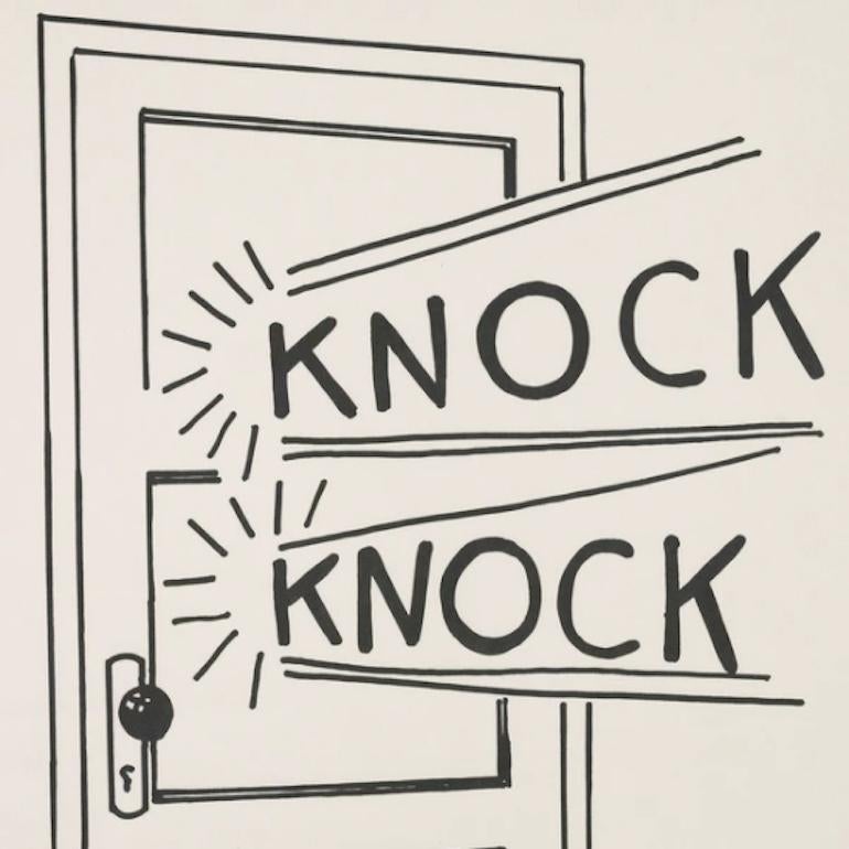Knock Knock - Pop Art Print by Roy Lichtenstein