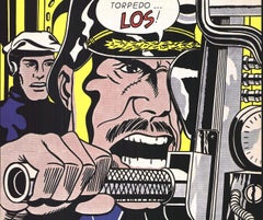 Roy Lichtenstein 'Los Torpedos' Offset Print, Framed, Pop Art, 2010+