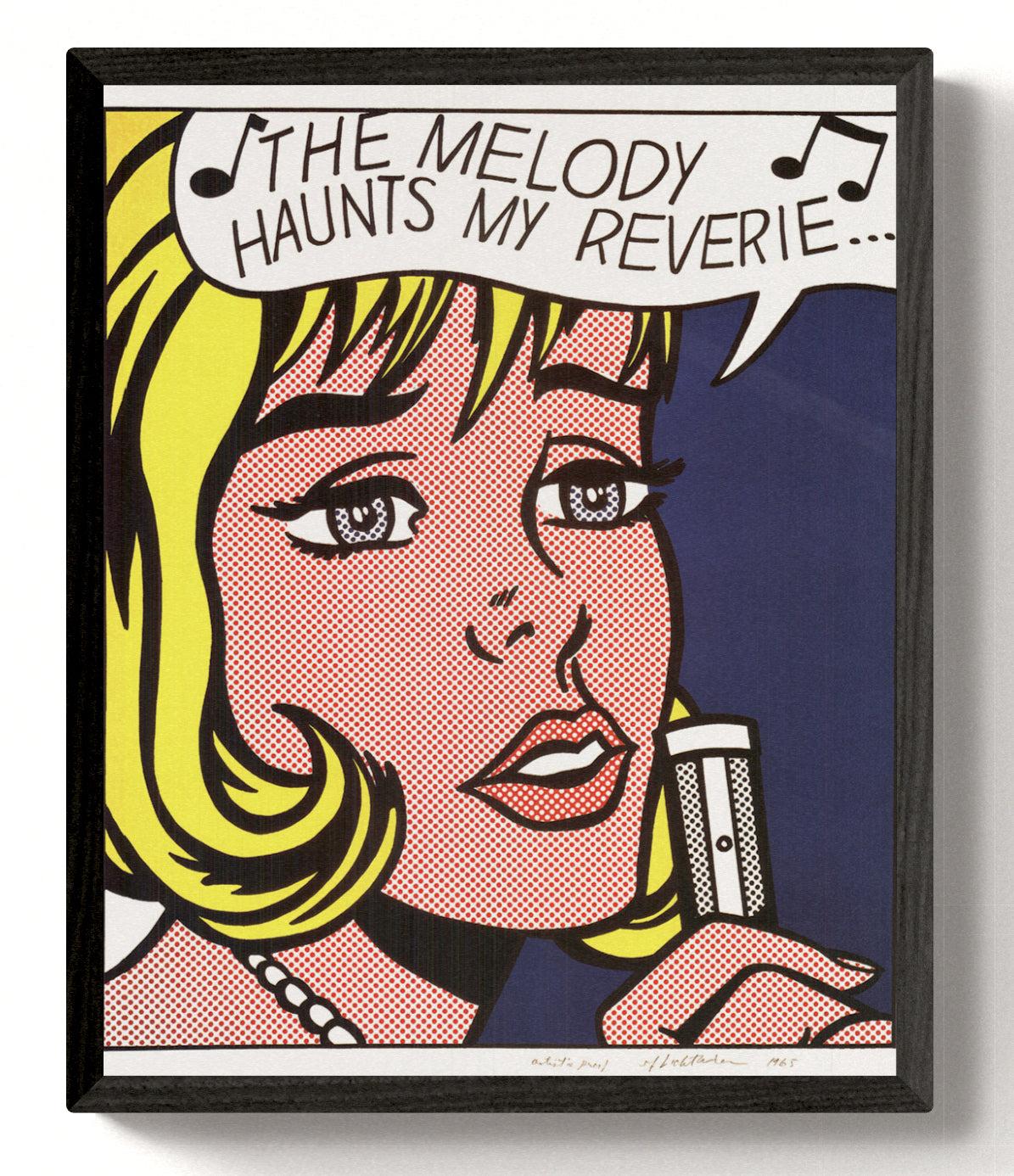 Roy Lichtenstein „Melody haunts my Reverie“ FRAMED