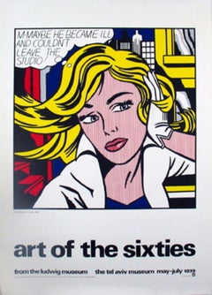 Roy Lichtenstein M...Maybe-Serigraph Pop Art Vintage