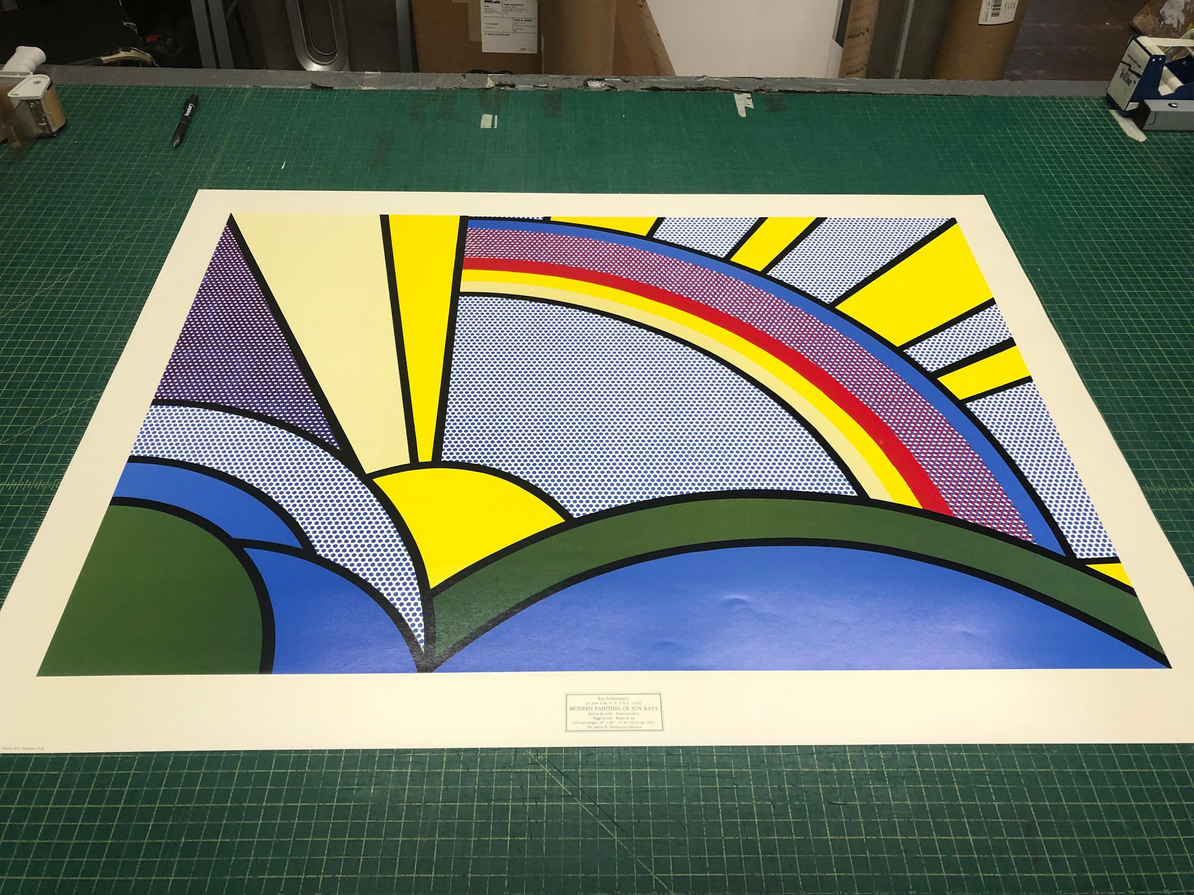 Roy Lichtenstein 'Modern Painting of Sun Rays'  For Sale 4