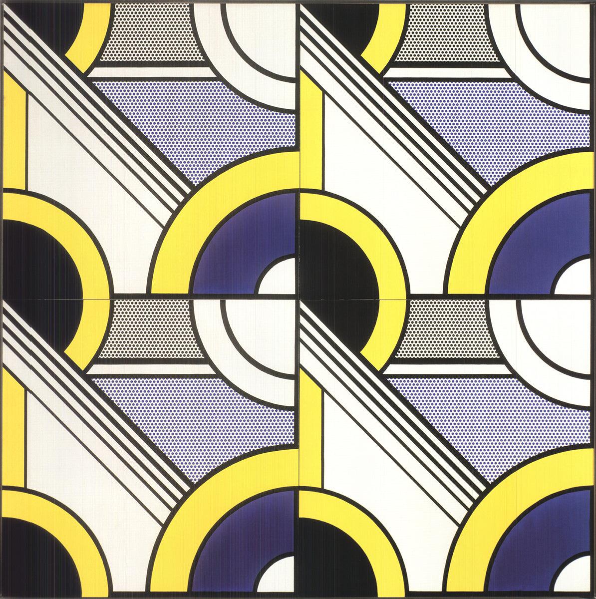 Roy Lichtenstein 'Modulares Gemälde (ML1083)' 2010 Pop-Art im Angebot 1