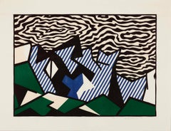 Roy Lichtenstein 'Morton A. Mort' Woodcut 1980