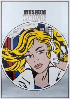 "Roy Lichtenstein - Museum Ludwig" Original Vintage Pop Art Exhibition Poster