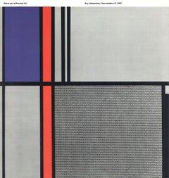 Retro Roy Lichtenstein 'Nonobjective II' 