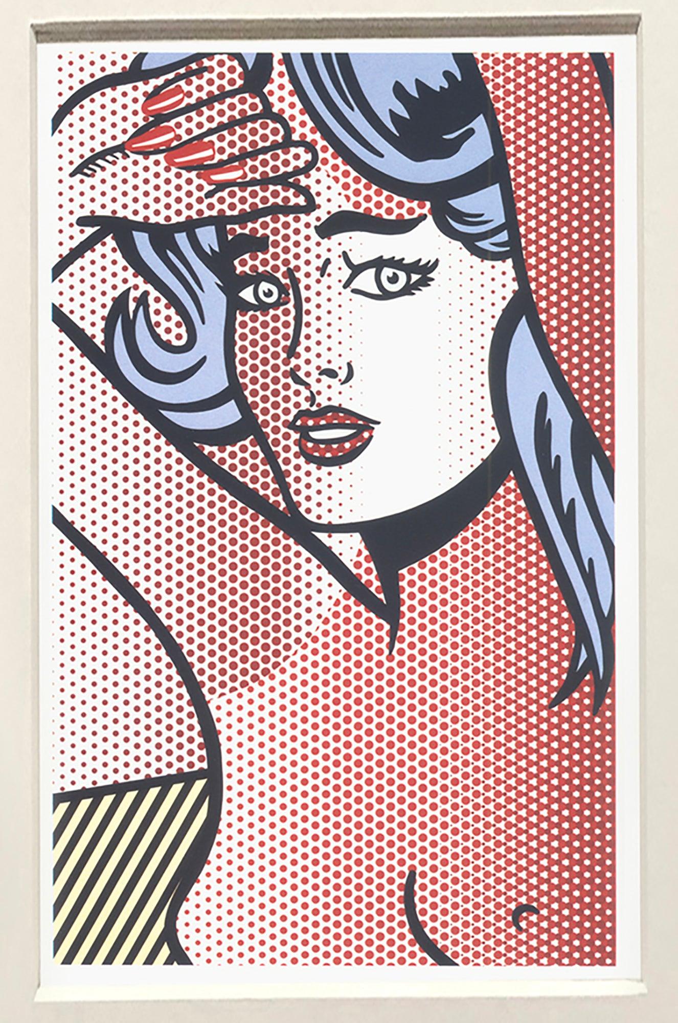 Roy Lichtenstein 'Akt mit blauem Haar' 1997 im Angebot 1