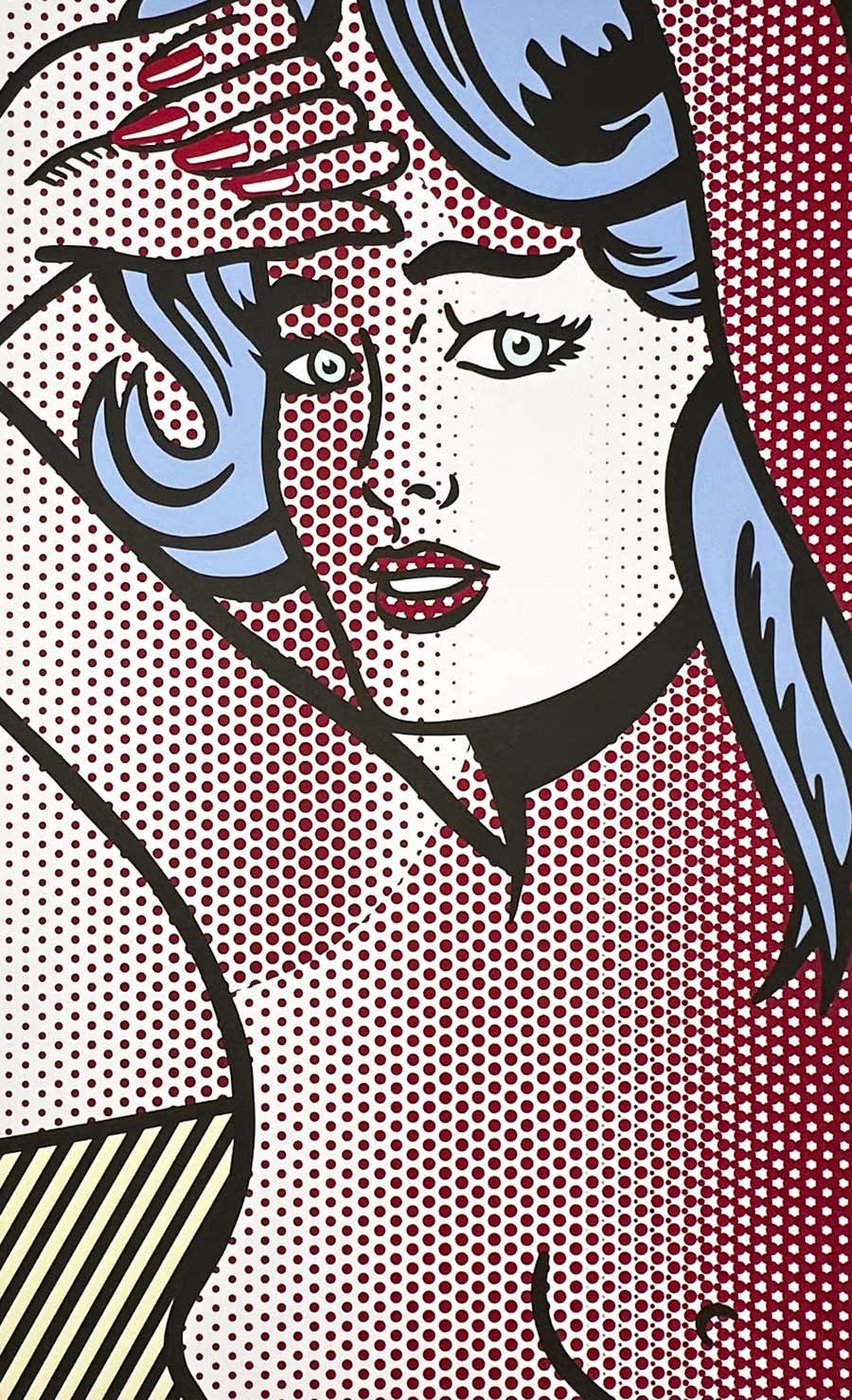 Roy Lichtenstein Nude With Blue Hair, Signed, 1994, Relief Print