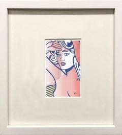 Roy Lichtenstein 'Nude with Blue Hair, State 1' 1997 Vintage Pop Art