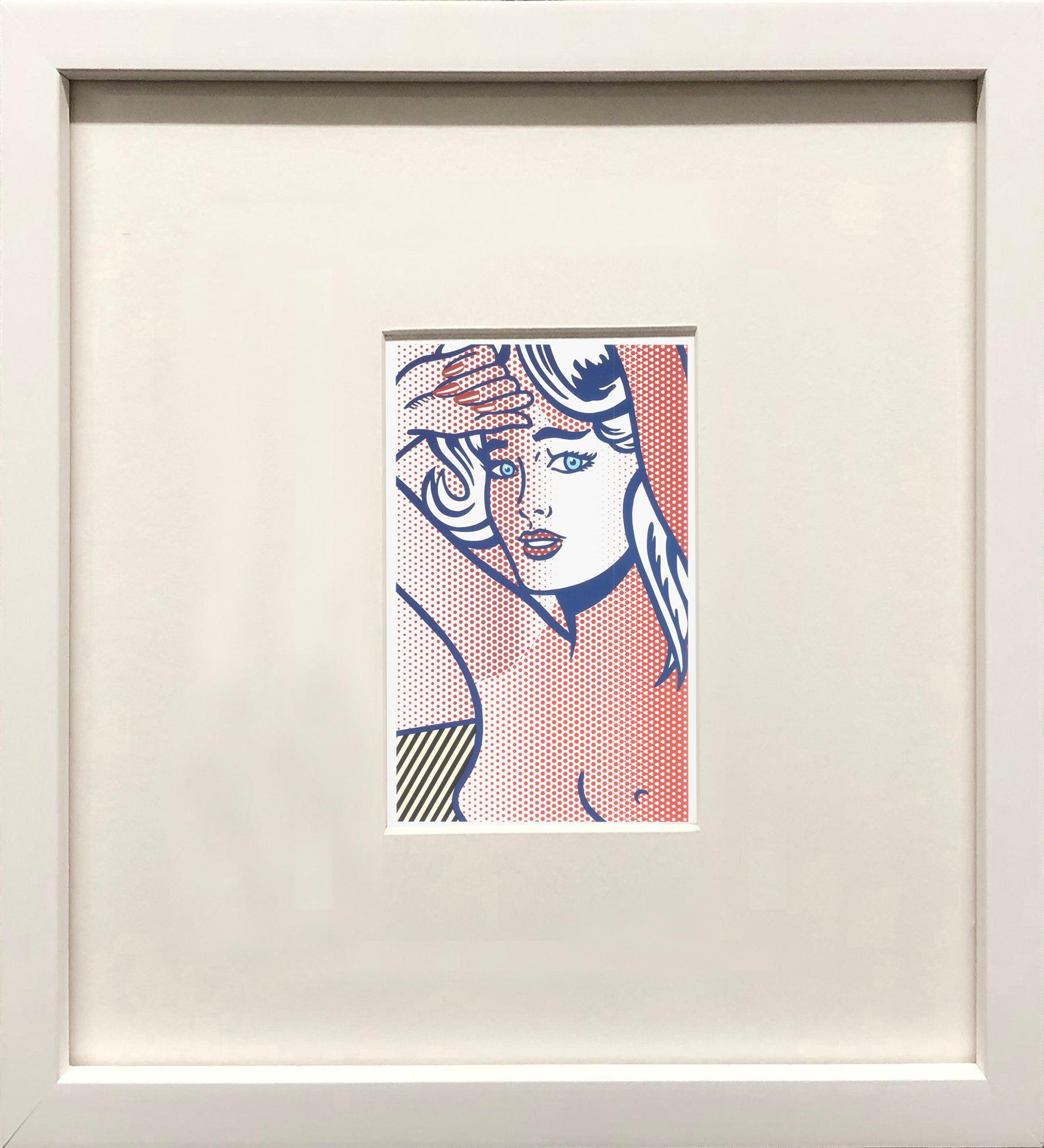 Roy Lichtenstein 'Akt mit blauem Haar, Zustand 1' 1997 Vintage Pop Art