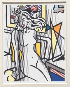 Roy Lichtenstein 'Nude with Yellow Pillow' 1997 Pop Art Vintage