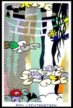 Roy Lichtenstein "Nudes with Beachball" and "Waterlilies with Japanese Bridge"