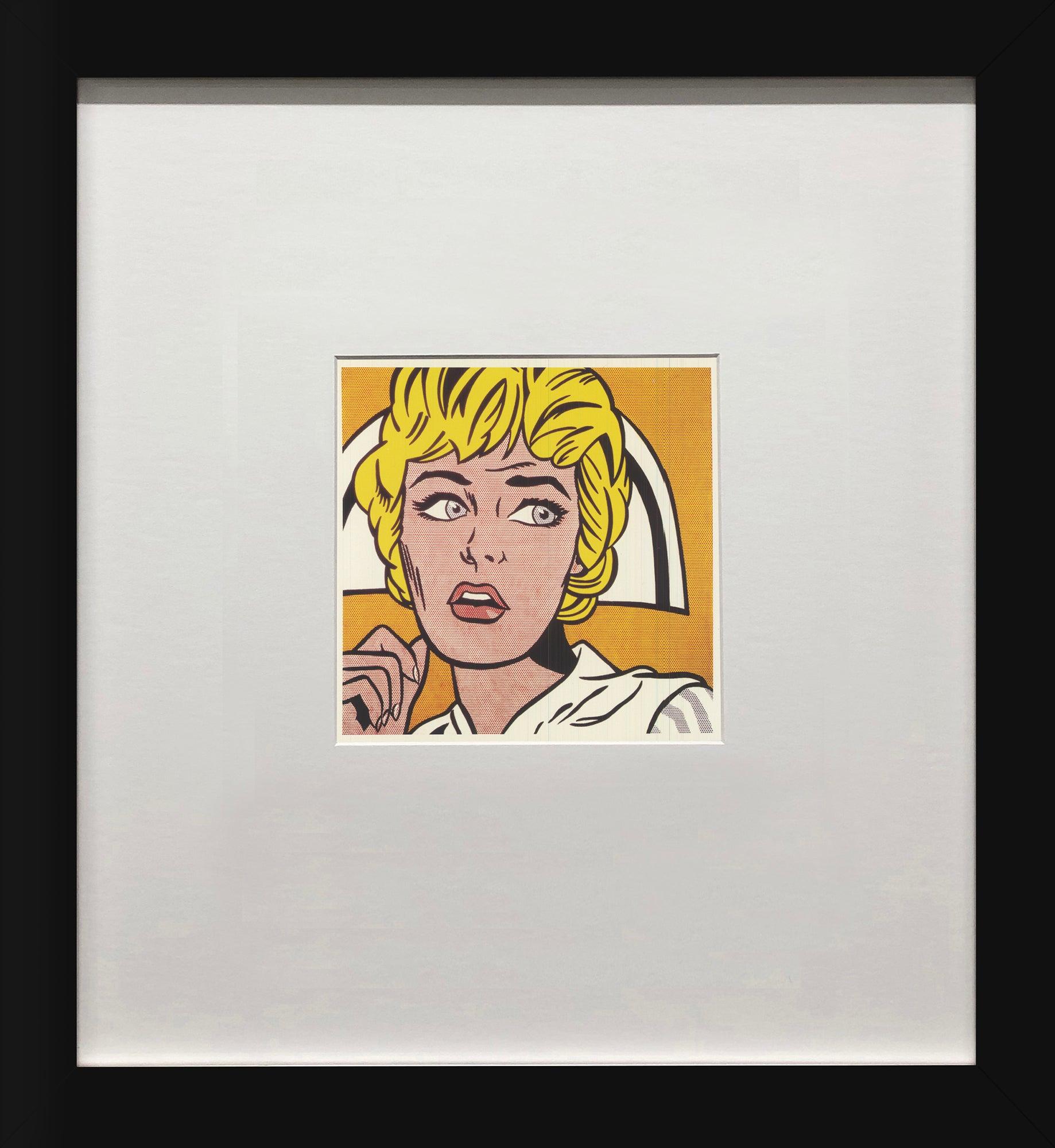 Nurse Offset Print by Roy Lichtenstein, Framed, 1993, Gallery Style