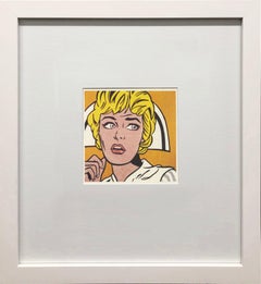 Infirmière imprimée en offset par Roy Lichtenstein, encadrée, 1993, Gallery Style