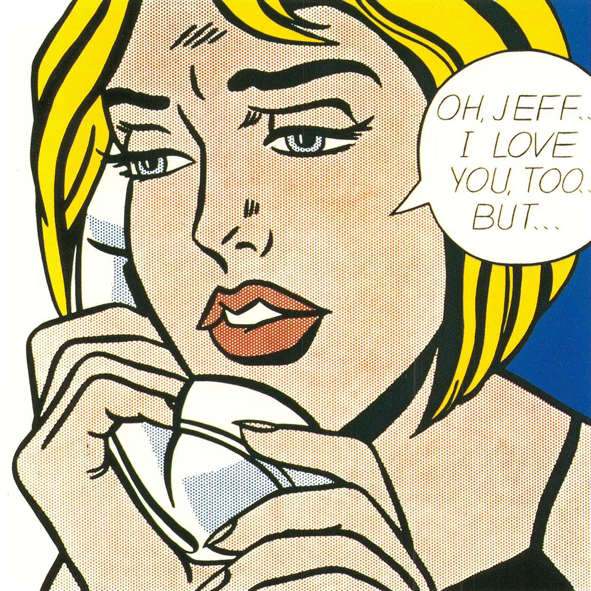 Roy Lichtenstein 'Oh, Jeff..' 1994 Vintage Pop Art in vendita 1