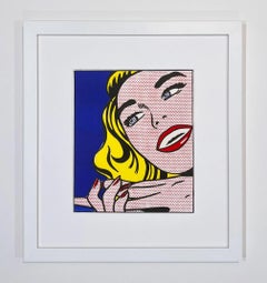 Roy Lichtenstein Original Lithograph Print, Pop Art, 1964, Girl from 1¢ Life