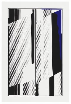 Roy Lichtenstein Sérigraphie Pop Art, 1970, signée, Miroirs jumeaux